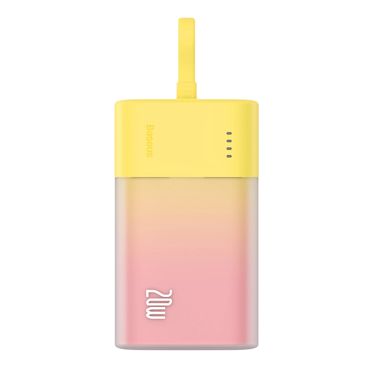 Baseus Popsicle 5200mAh 20W Powerbank with Built-in Lightning Cable (+ White Baseus Simple USB-C - USB-C...