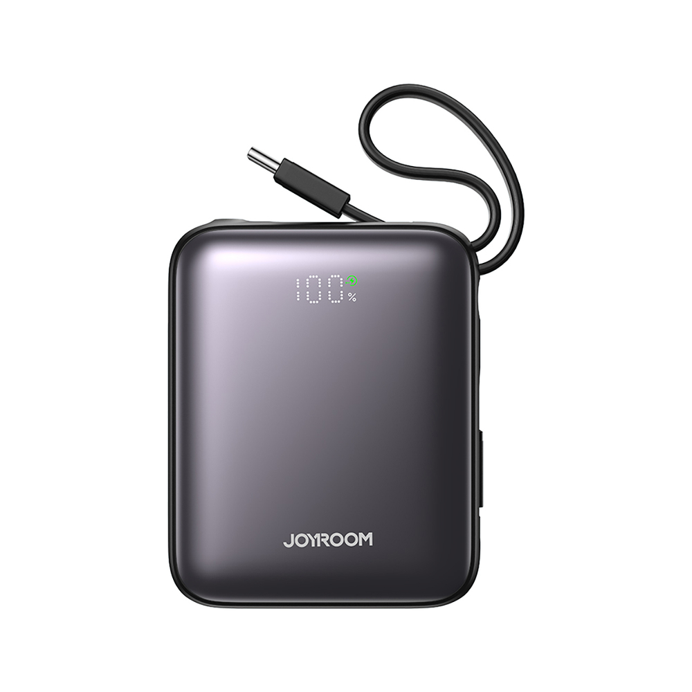 Joyroom JR-PBF27 išorinė baterija 10000mAh 22.5W su laidais, juoda