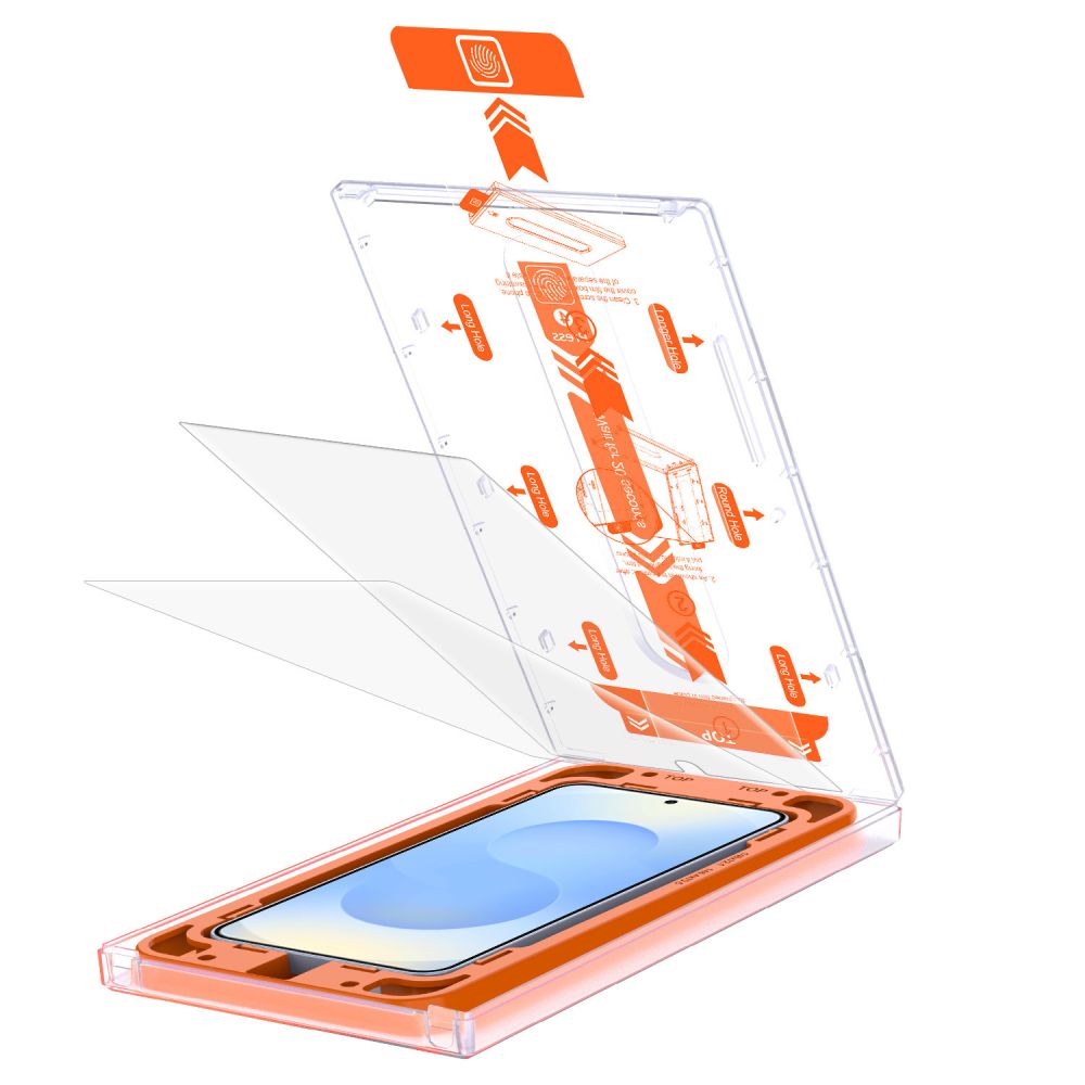 Apsauginis stiklas Tech-Protect Quick Set+, Samsung Galaxy S25 (2 vnt.), skaidrus