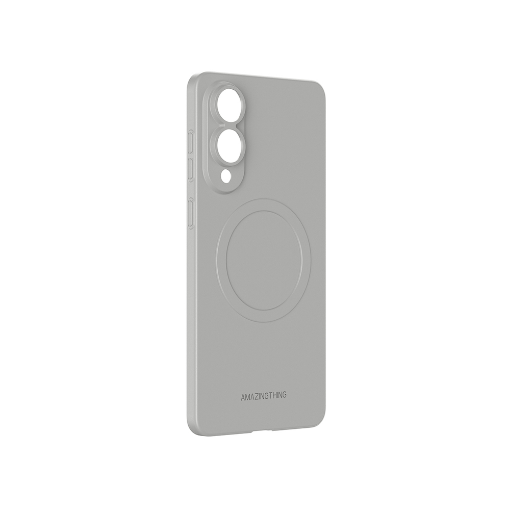 AmazingThing Samsung Galaxy S25 Edge Case Minimal Air with Magnetic Ring, Gray