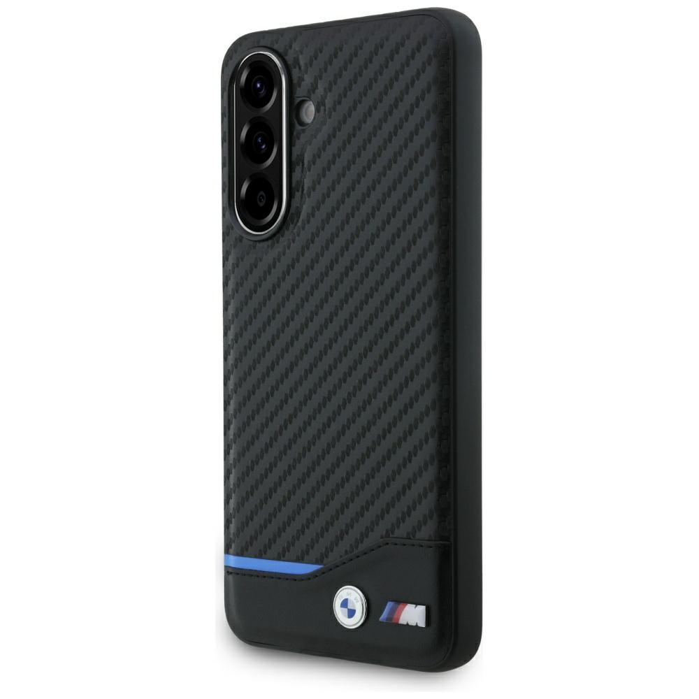 BMW dėklas Samsung Galaxy A56 telefonui M Carbon, juodas
