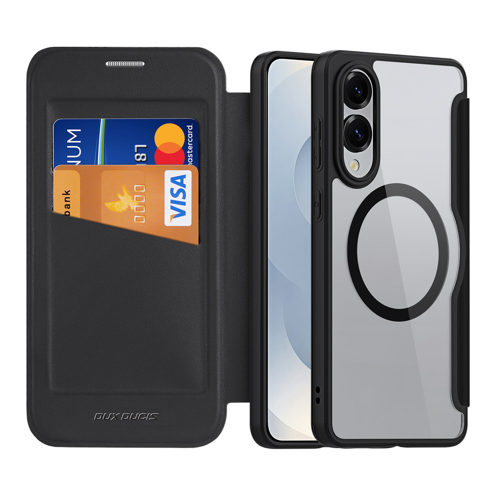 „Dux Ducis Skin X Pro“ dėklas „Samsung Galaxy S25 Edge“ su „MagSafe“, juodas