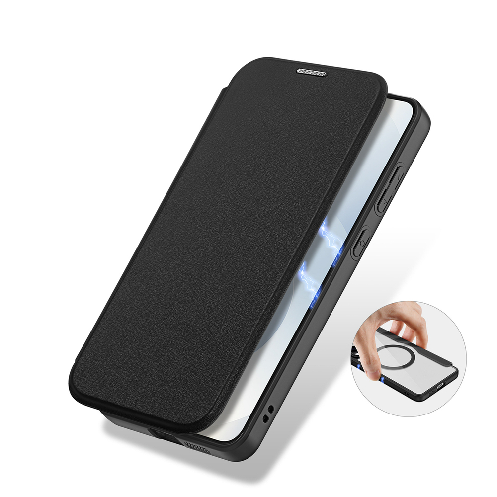 „Dux Ducis Skin X Pro“ dėklas „Samsung Galaxy S25 Edge“ su „MagSafe“, juodas