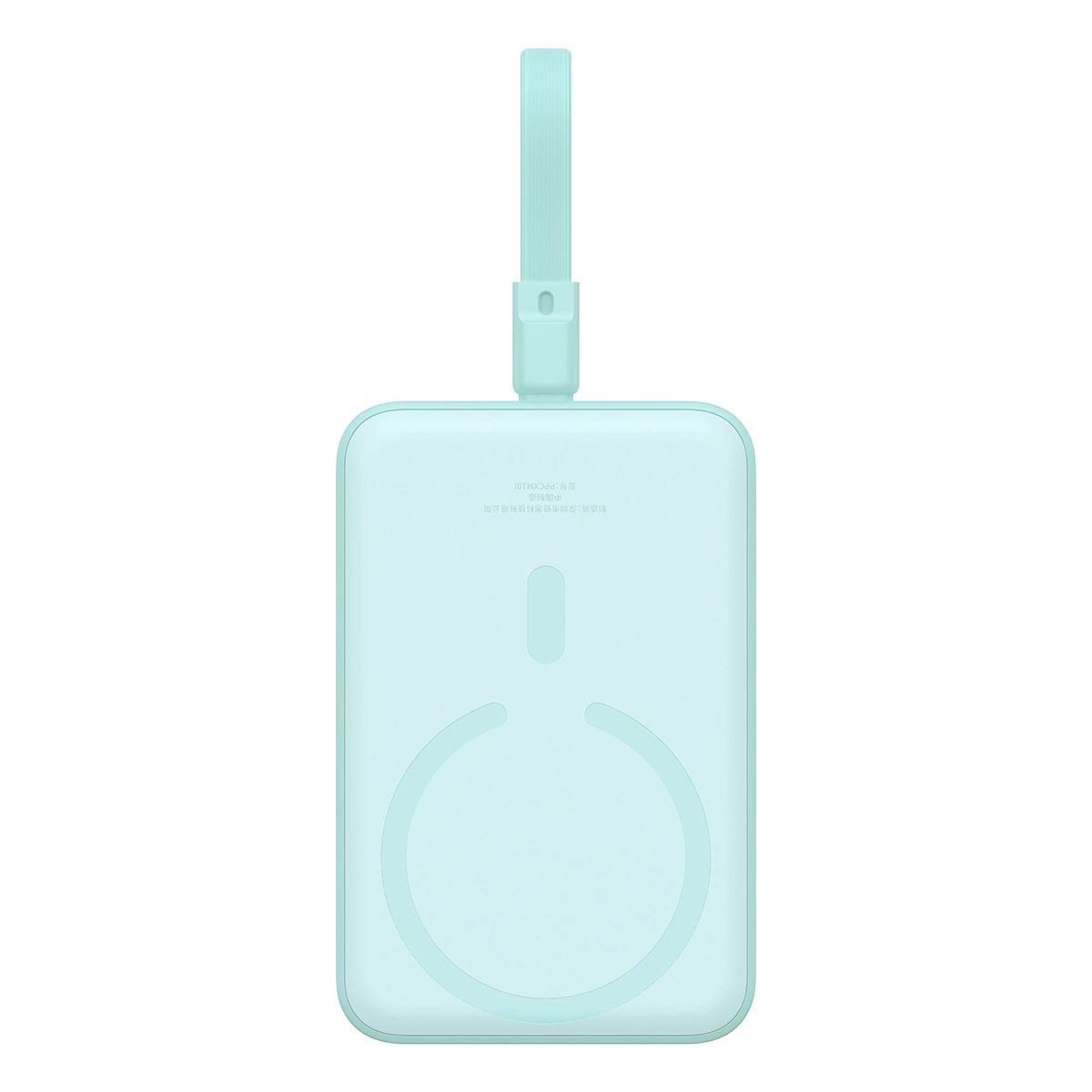 Baseus Magnetic Mini MagSafe išorinė baterija 10000mAh 20W su Lightning laidu, mėlyna