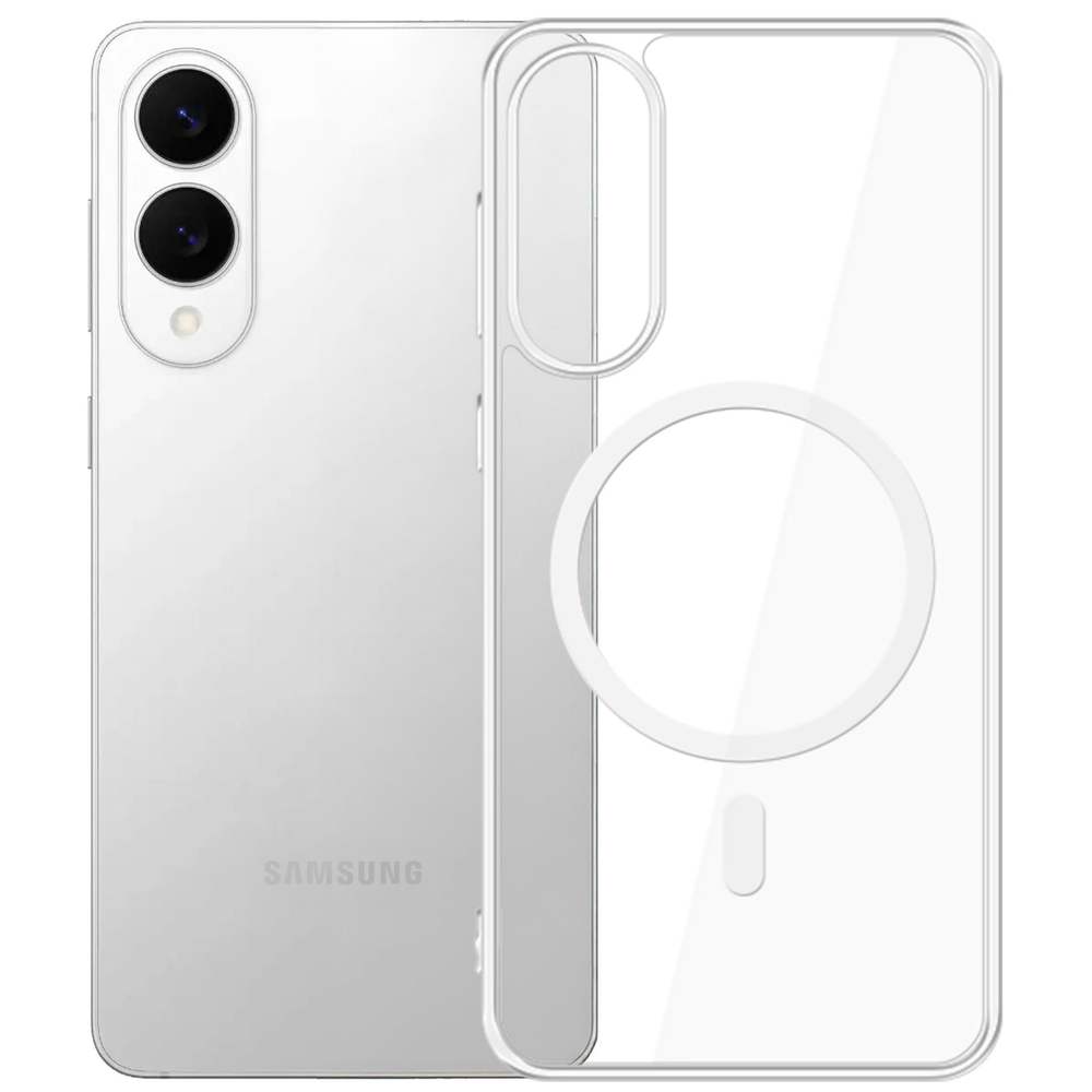 Dėklas 3mk MagCase, skirtas Samsung Galaxy S25 Edge, skaidrus