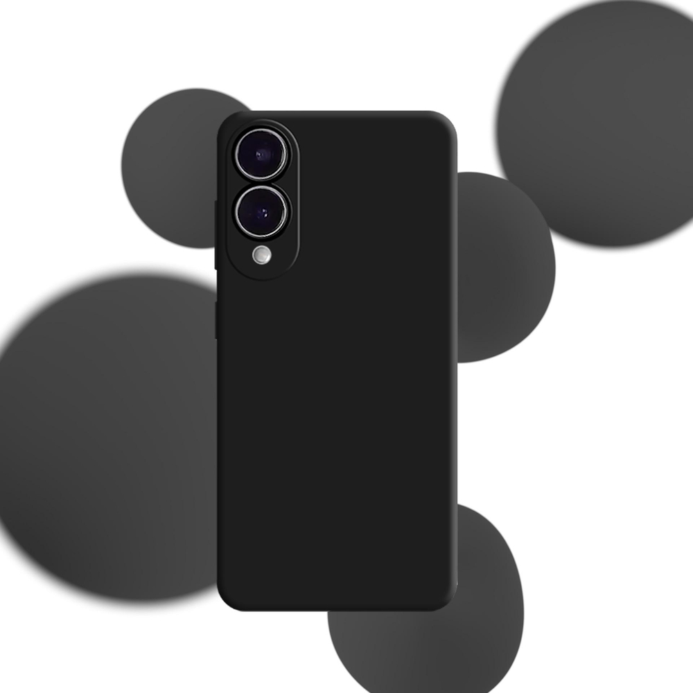 „3mk“ silikoninis dėklas „Samsung Galaxy S25 Edge“, juodas