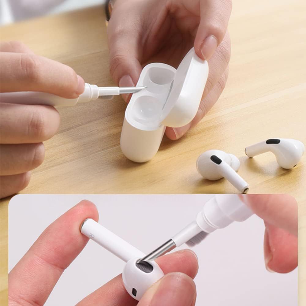 Tech-Protect CS02 3-in-1 Headphone Cleaning Kit, White