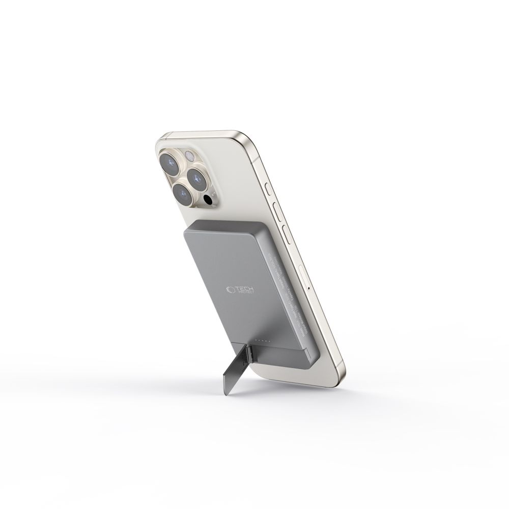 Išorinė baterija Tech-Protect PB14 LifeMag MagSafe 5000 mAh, pilka