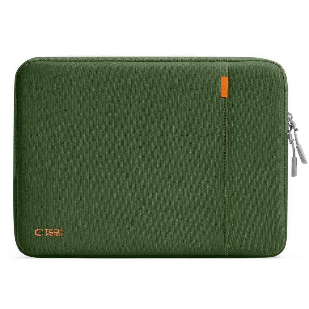 Tech-Protect Defender 13-14" nešiojamojo kompiuterio dėklas, žalias