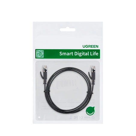 Ugreen NW102 50175 flat LAN Ethernet cable Cat. 6 3m - black