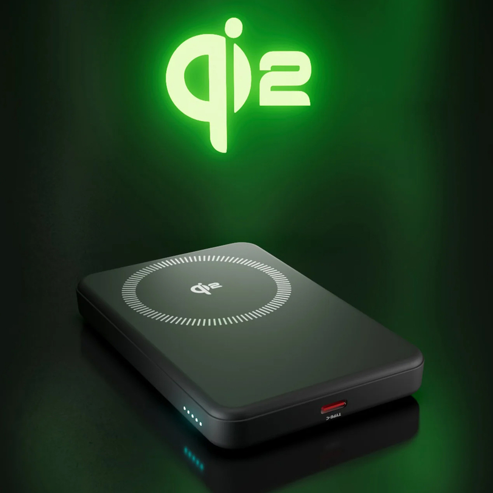 SBS Mag Power Qi2 5000 mAh Powerbank with MagSafe, Black