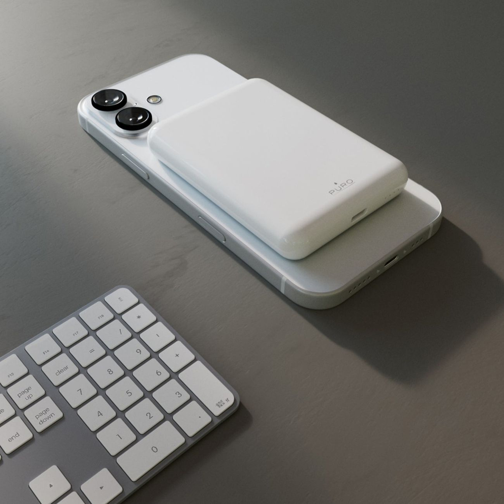 Puro Power Mag Power Bank 5000mAh 20W MagSafe, White