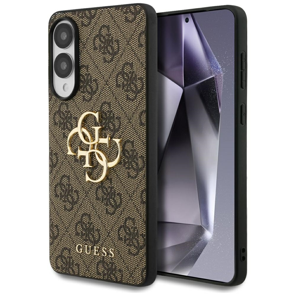 Guess 4G Big Logo dėklas, skirtas Samsung Galaxy S25 Edge, rudas