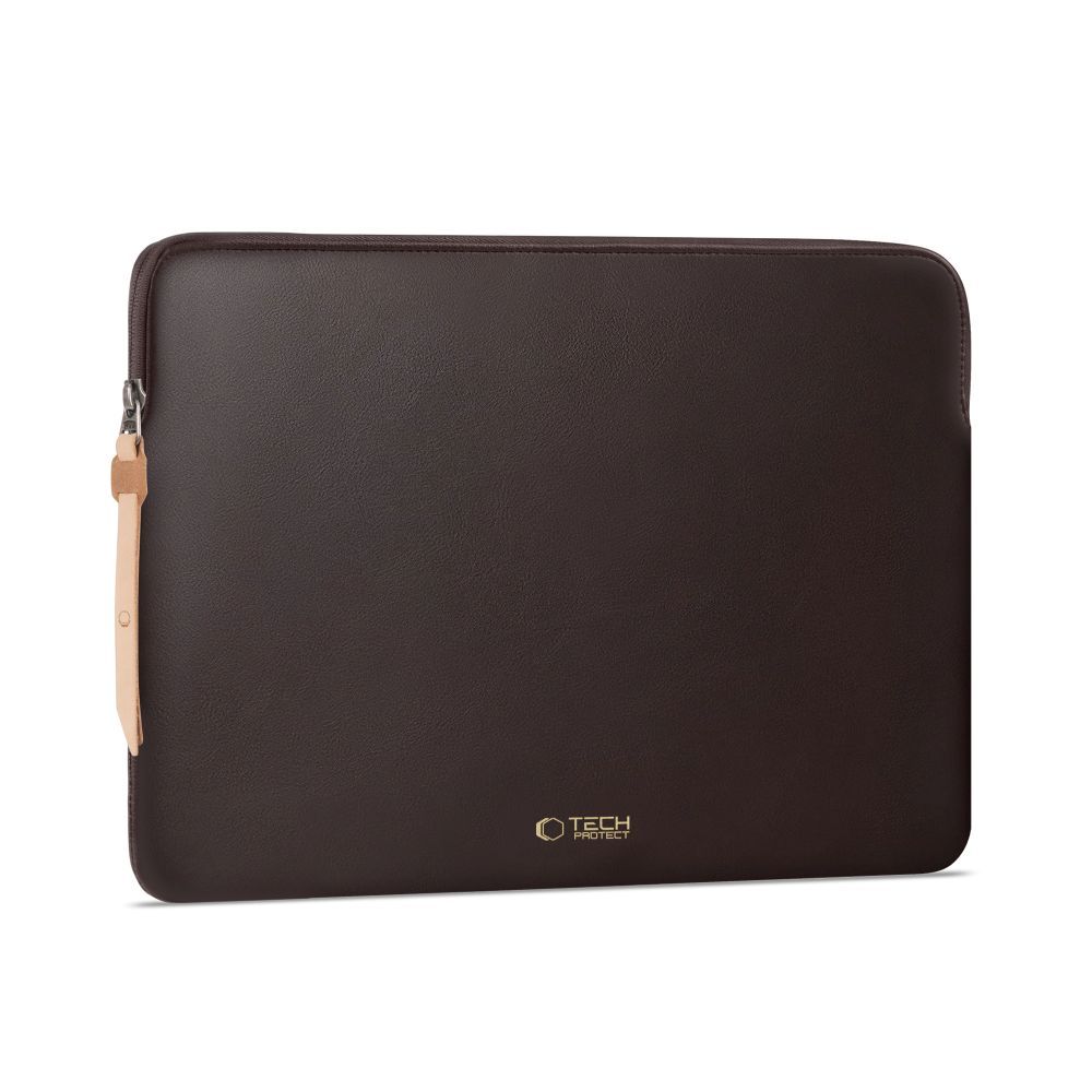 Tech-Protect Fleece Laptop Sleeve 13-14\", Brown