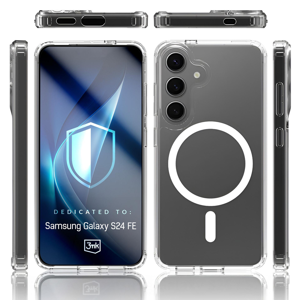 3mk Armor MagCase for Samsung Galaxy S24 FE, Transparent