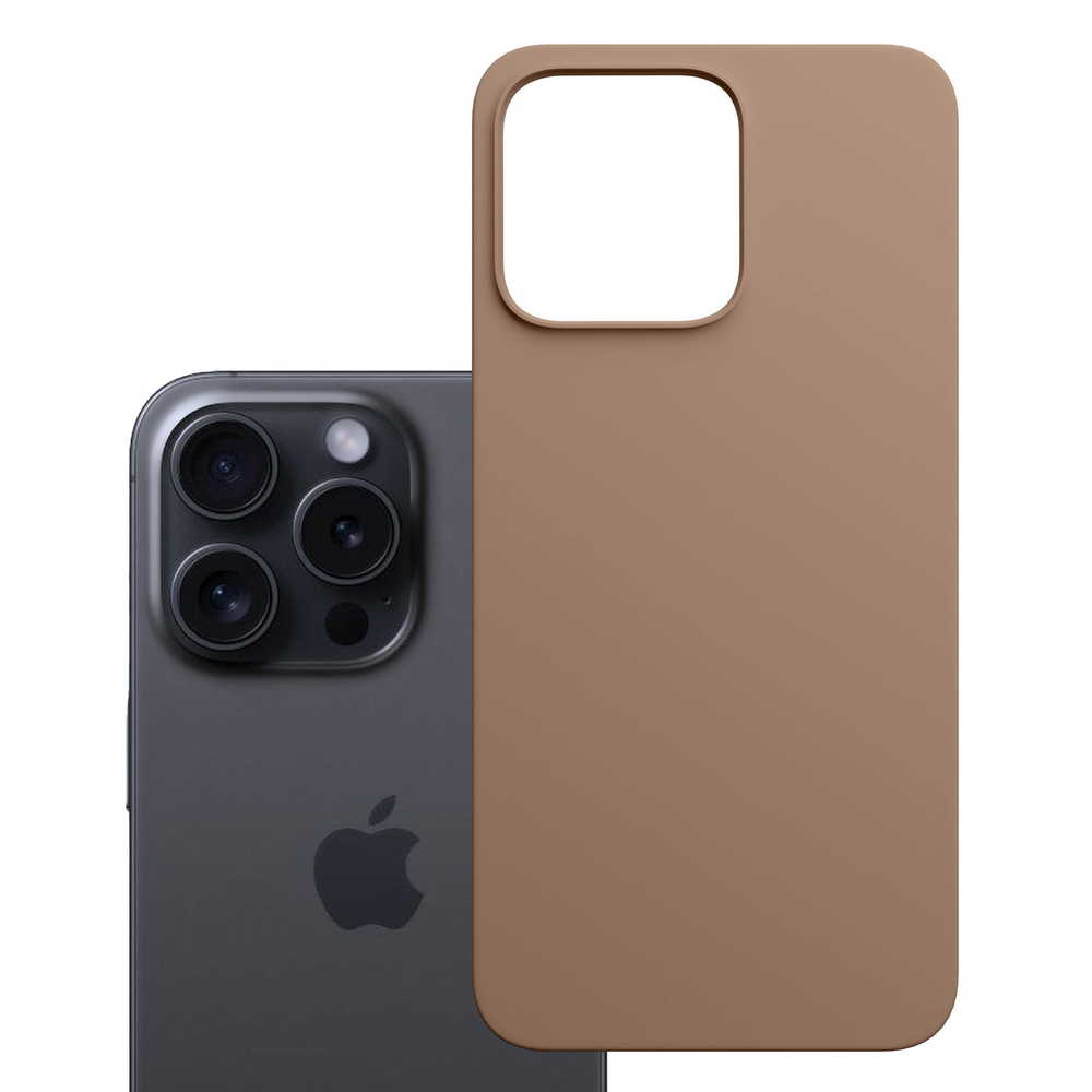 3mk Hardy MagSilicone Phone Case Cover iPhone 15 Pro Max - Brown