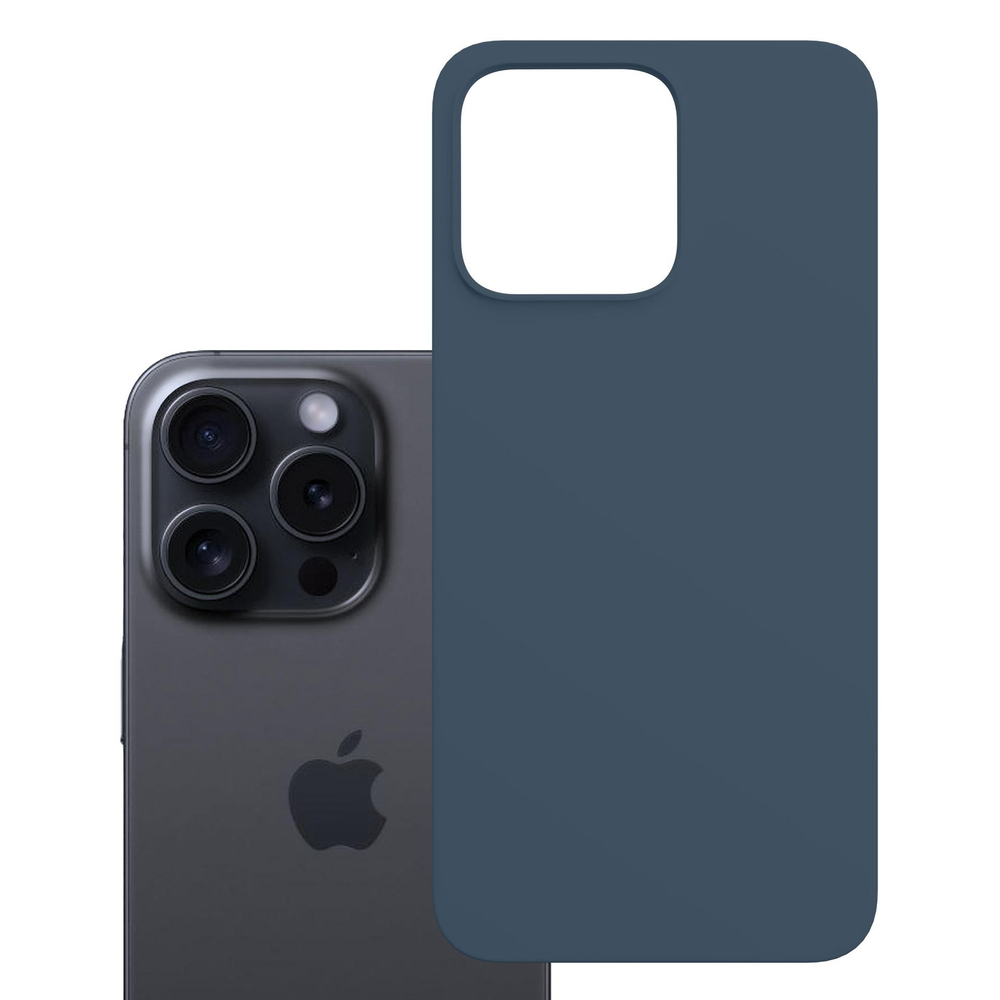 3mk Hardy MagSilicone Phone Case Cover Apple iPhone 15 Pro Max - Navy Blue