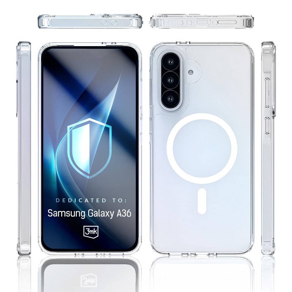 3mk Armor MagCase for Samsung Galaxy A36, Transparent