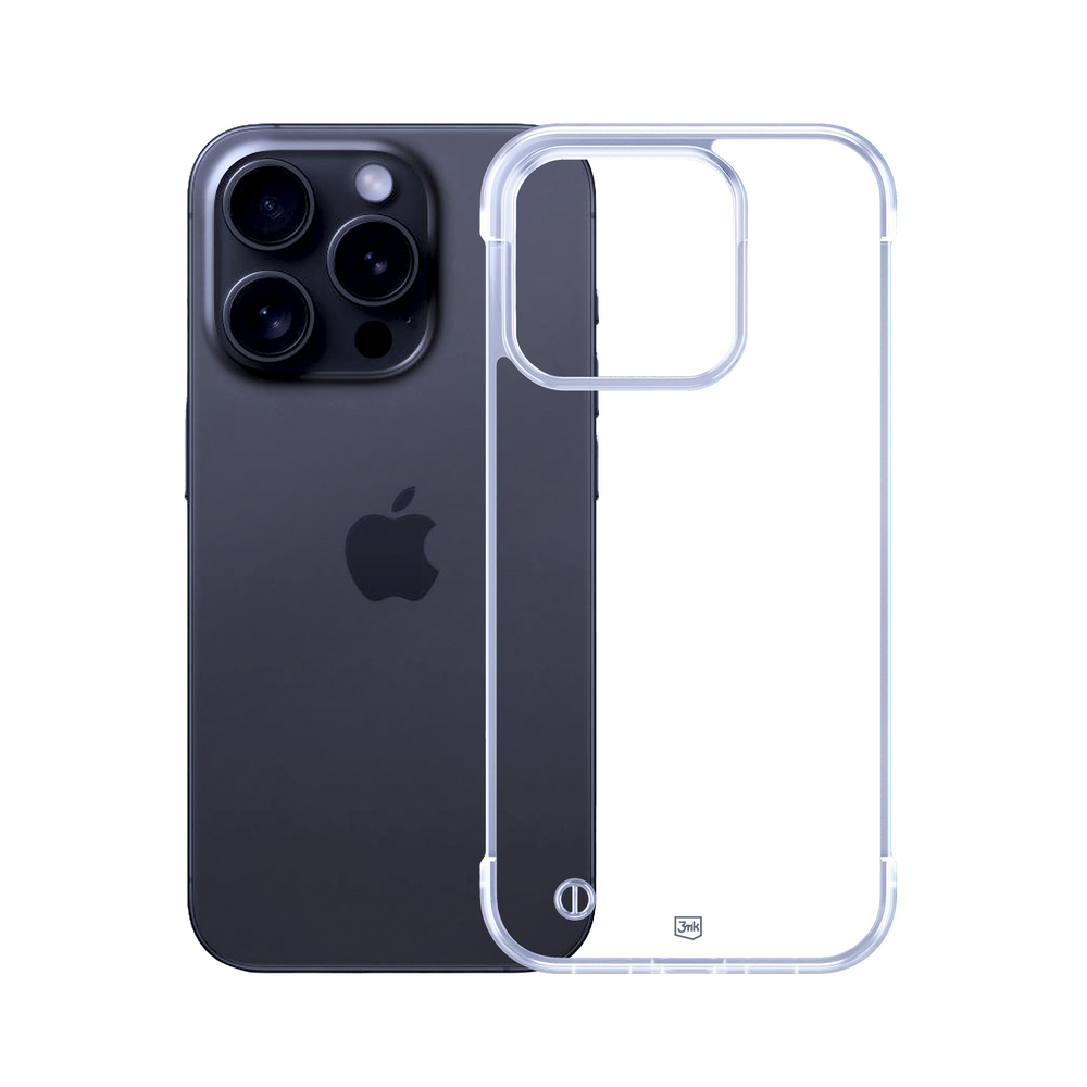3mk Just20g Clear Case for Apple iPhone 15 Pro Max, Transparent