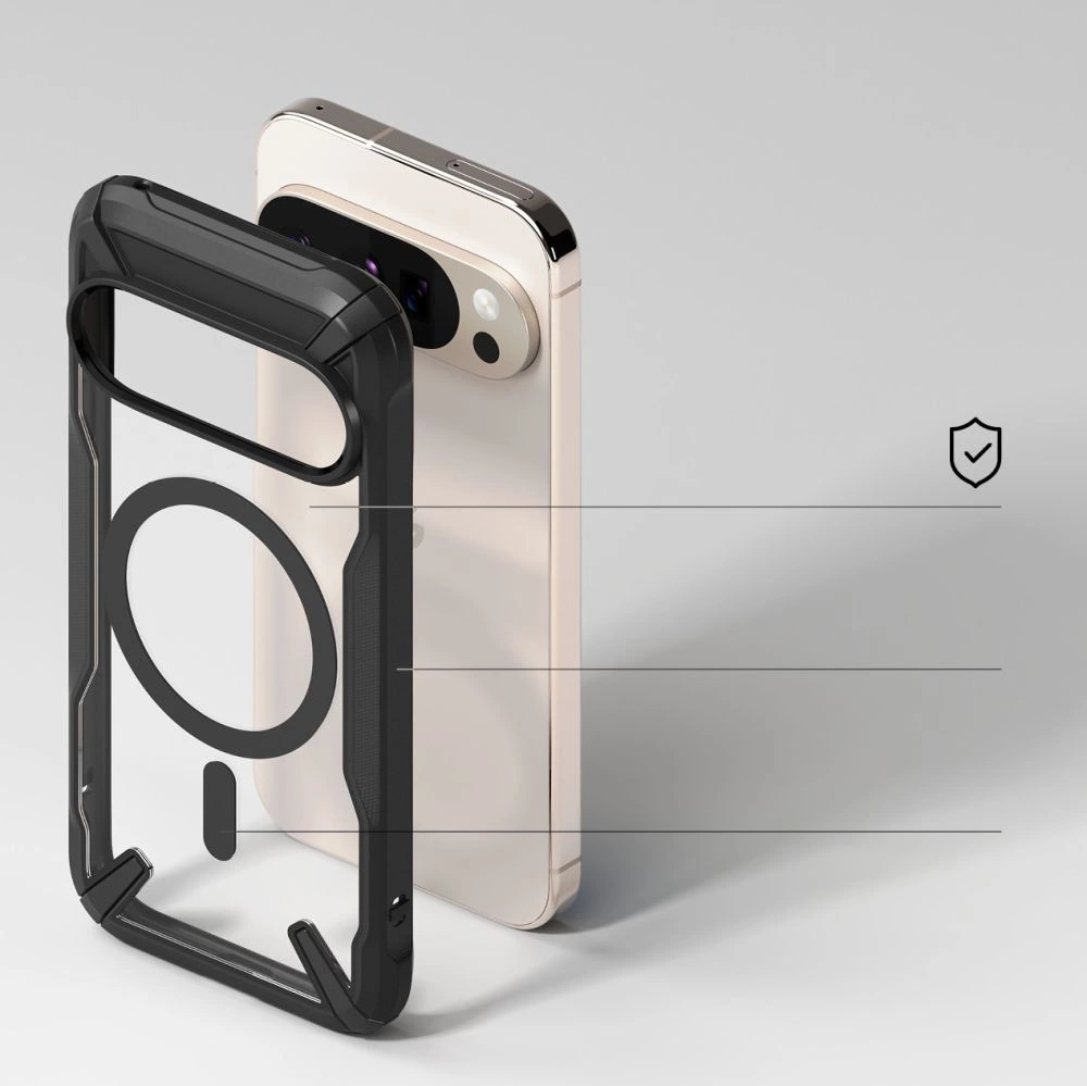 Ringke Fusion X MagSafe dėklas, skirtas Google Pixel 10 / 10 Pro, juodas