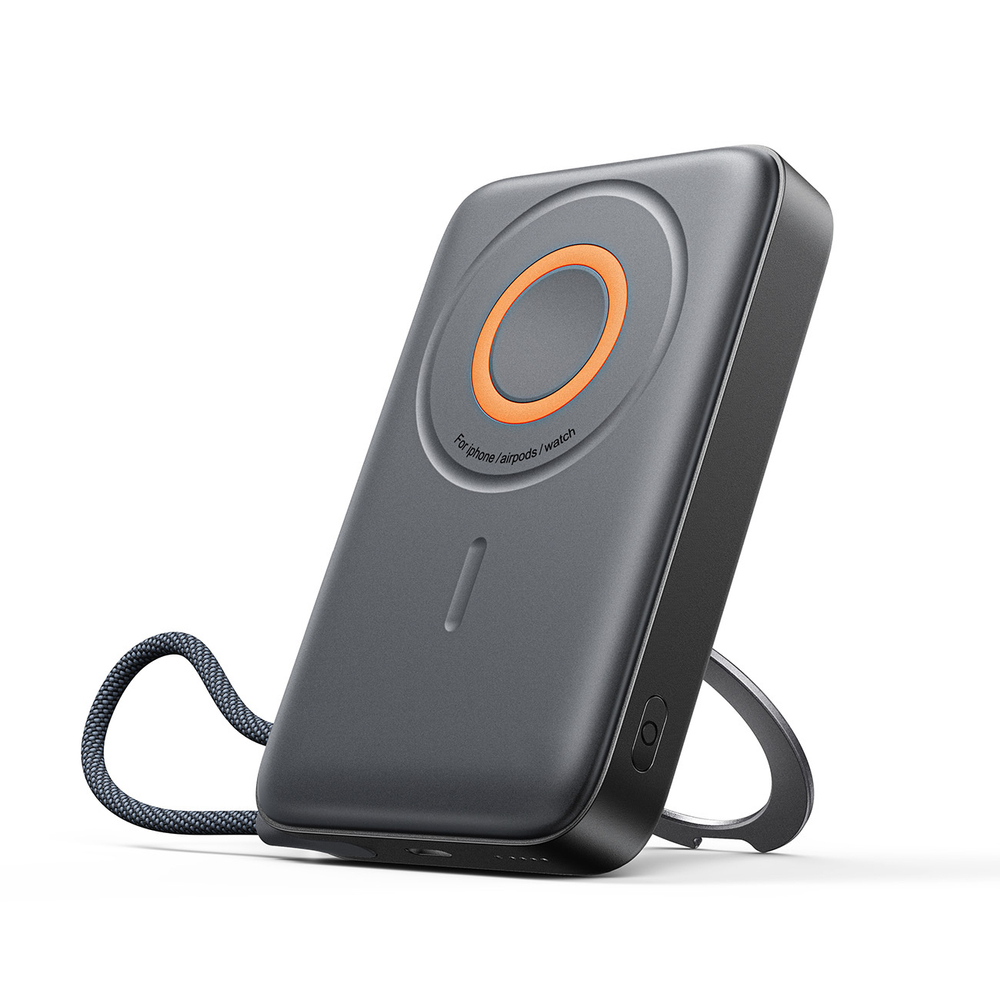 Išorinė baterija Joyroom JR-PBM02, 10000mAh, 22.5W, MagSafe, su laidu, juoda