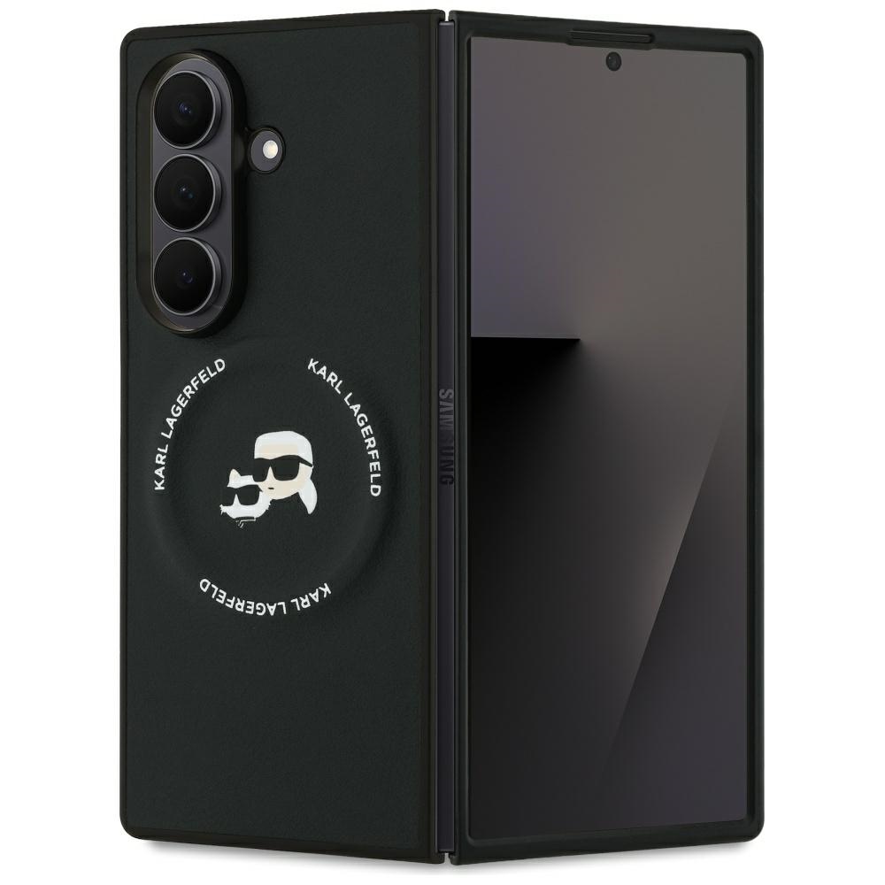 Karl Lagerfeld Samsung Galaxy Z Fold7 dėklas Karl&Choupette MagSafe, juodas