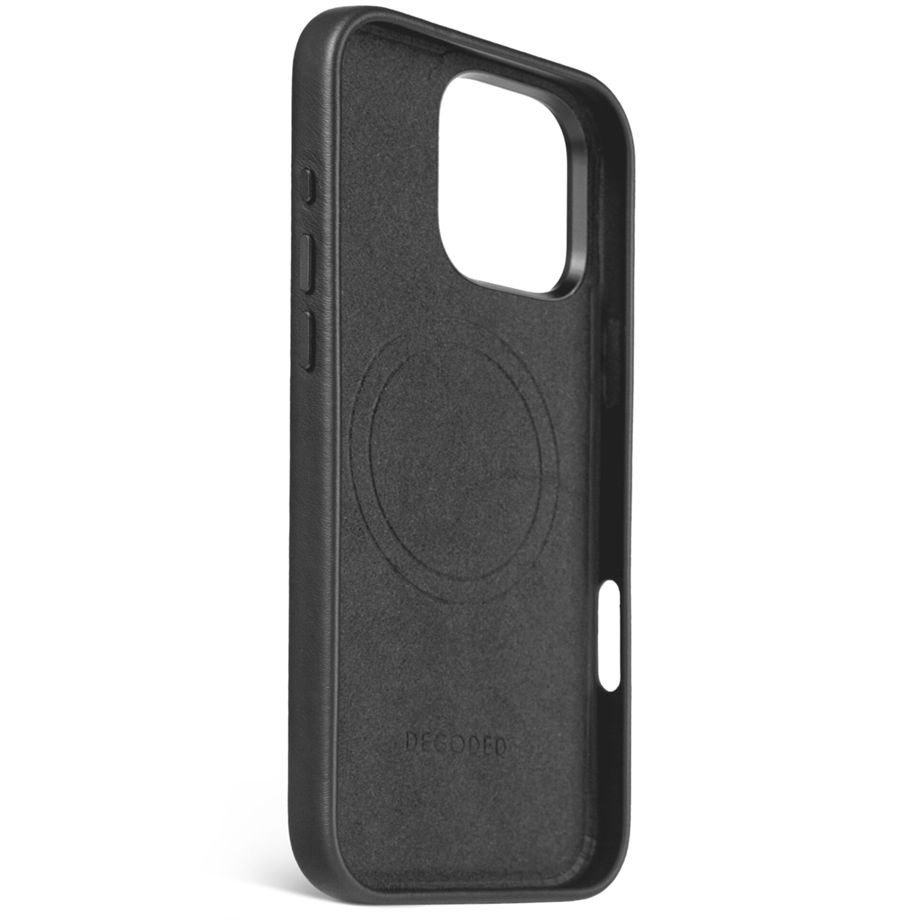 Decoded Leather Case with MagSafe for iPhone 16 Pro Max Black