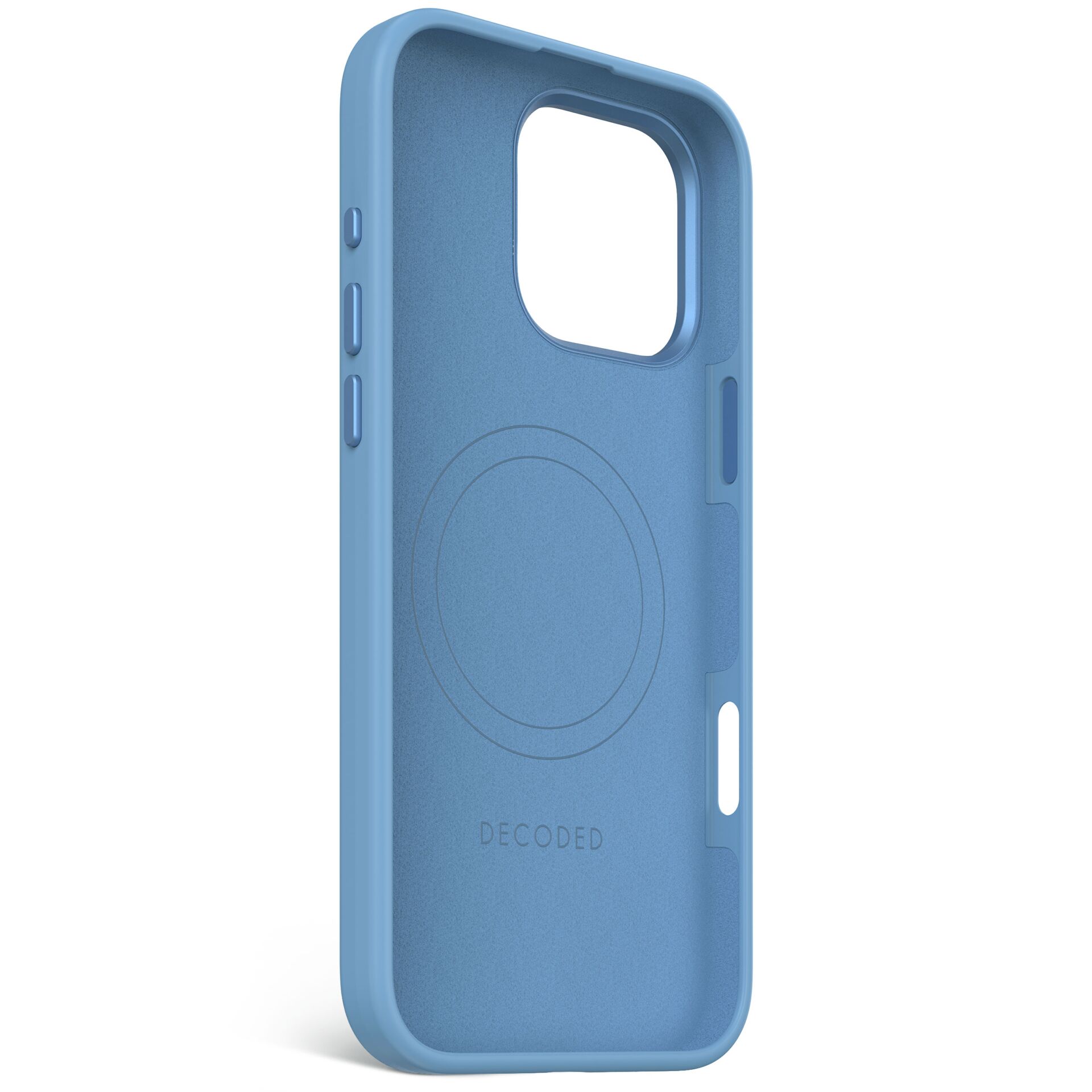 Decoded AntiMicrobial silikoninis dėklas su MagSafe iPhone 16 Pro Max - mėlynas