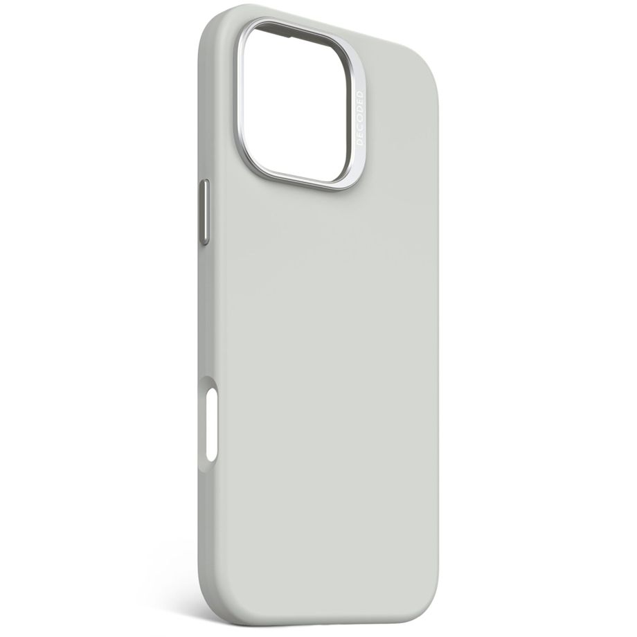 Decoded AntiMicrobial Silicone Backcover with MagSafe iPhone 16 Pro Max - Gray