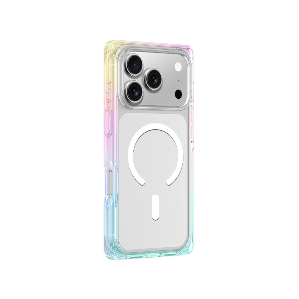 AmazingThing dėklas iPhone 17 Pro telefonui MagSafe, skaidrus (Rainbow)