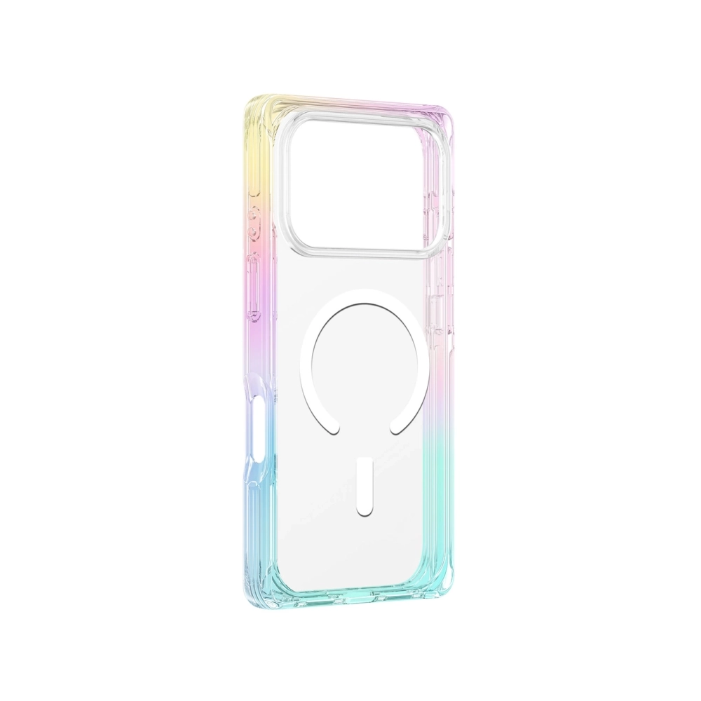 AmazingThing dėklas iPhone 17 Pro telefonui MagSafe, skaidrus (Rainbow)