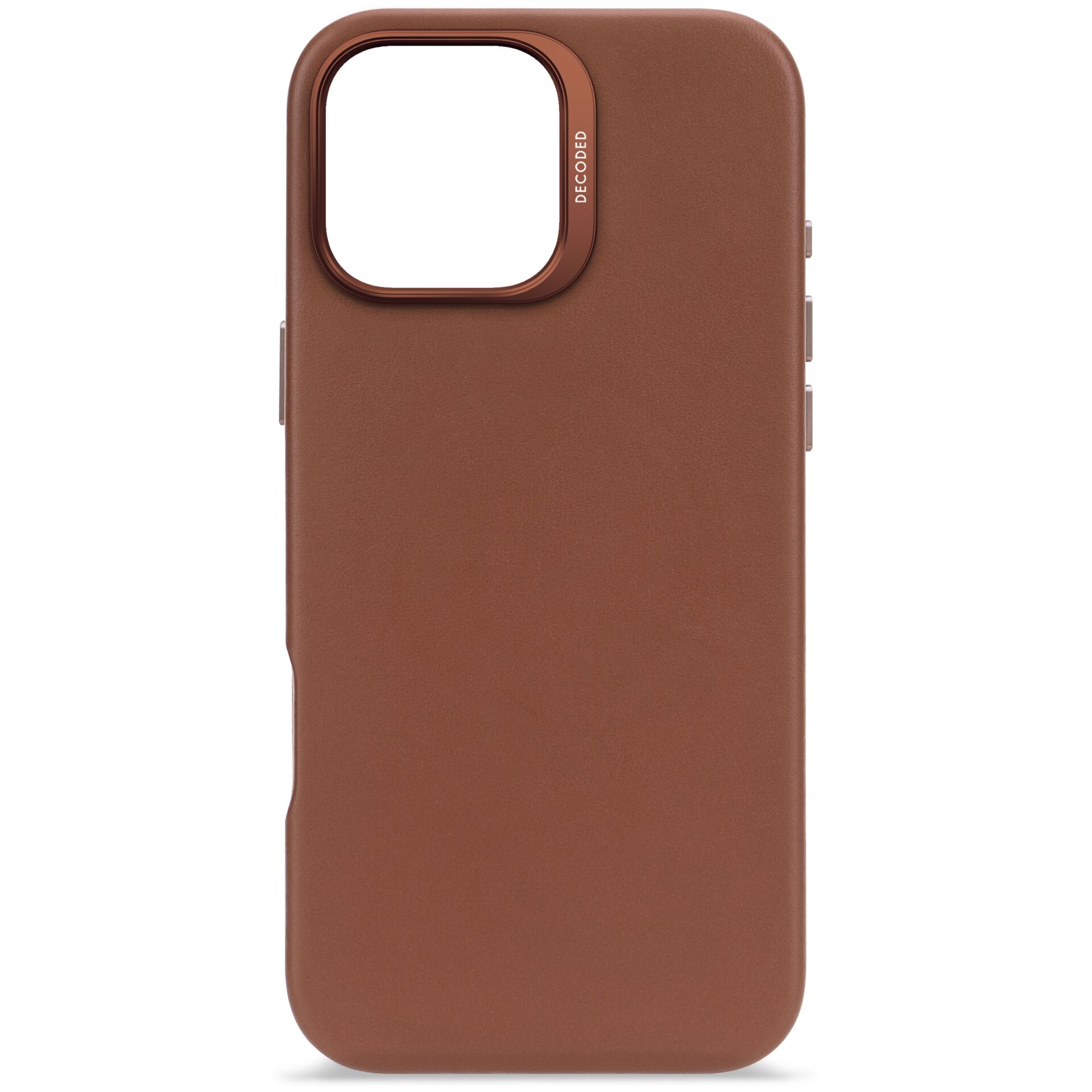 Decoded Leather Backcover dėklas Apple iPhone 16 Pro Max, rudas