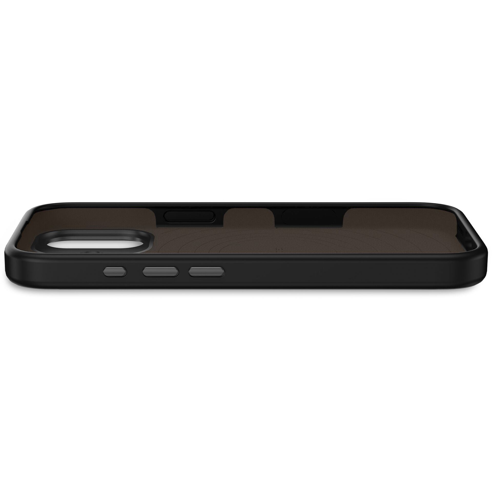Decoded antimikrobinis silikoninis MagSafe dėklas iPhone 17, juodas