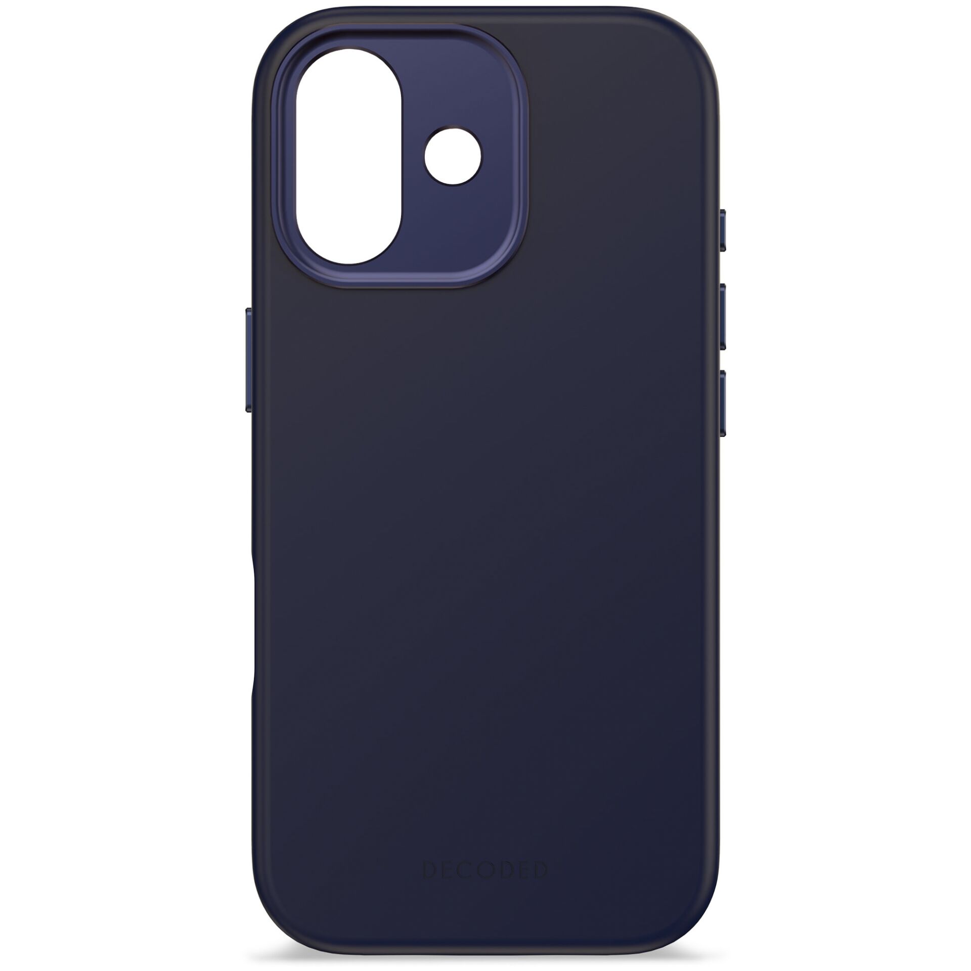 „Decoded“ silikoninis „MagSafe“ dėklas „iPhone 17“, Navy Blue