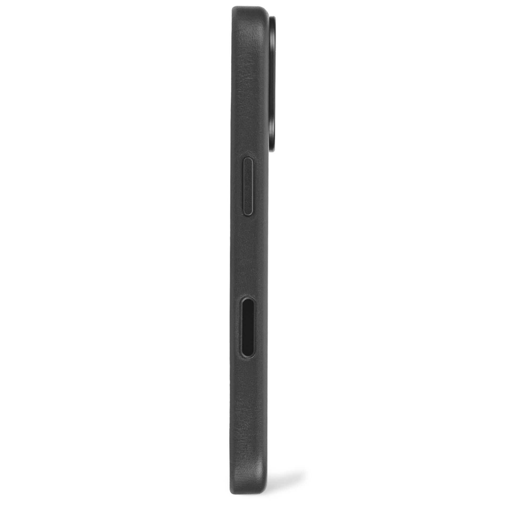 Decoded Leather MagSafe dėklas telefonui iPhone 17, juodas