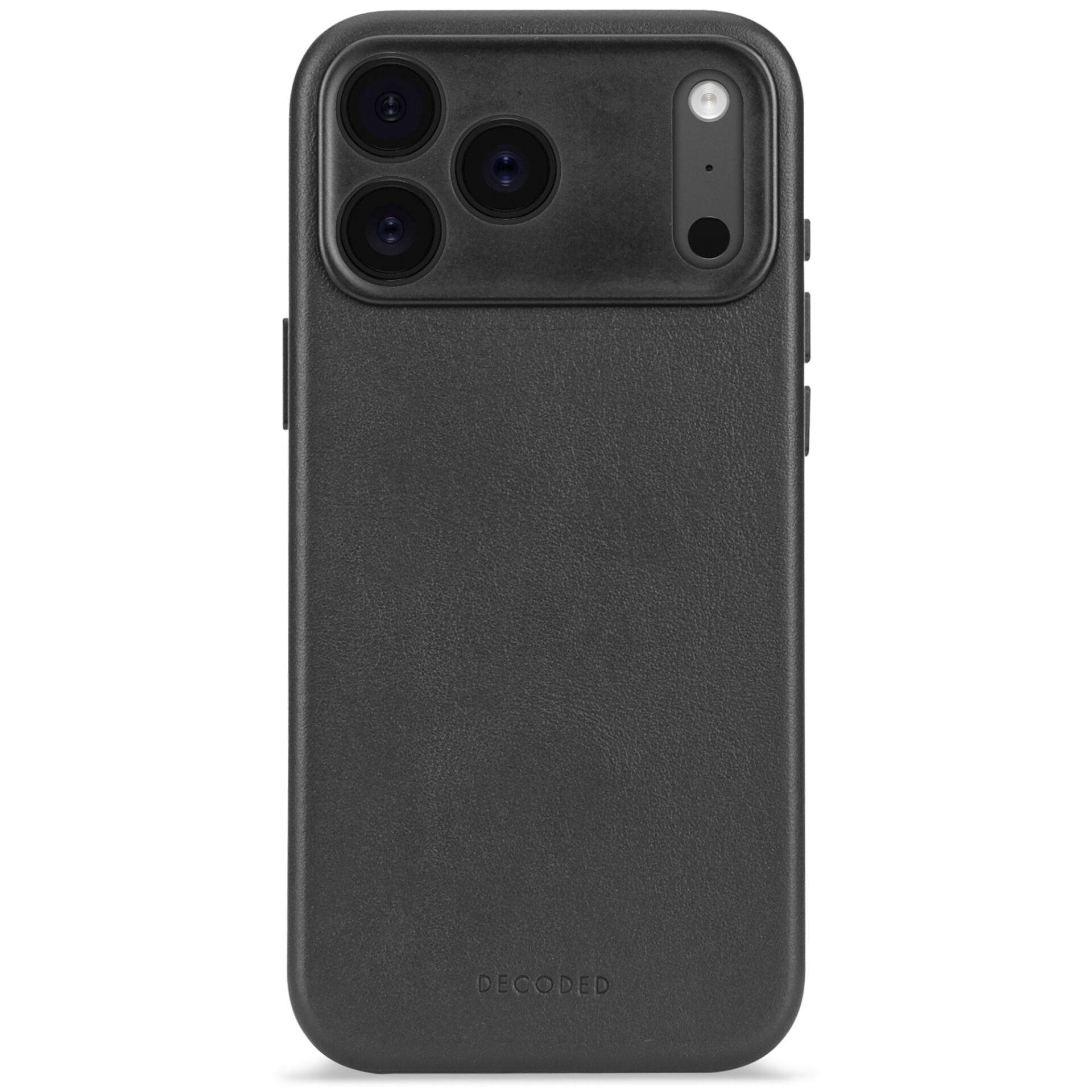 Decoded Leather MagSafe dėklas telefonui iPhone 17 Pro, juodas