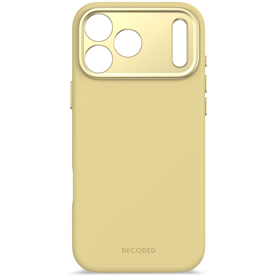 Decoded Silicone MagSafe dėklas, skirtas iPhone 17 Pro Max, geltonas