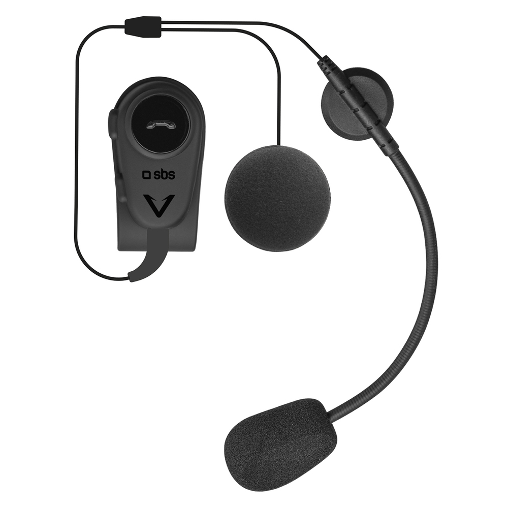 SBS TEEARSETMONOMOTOBTK mono wireless headset motorcycle helmet - black