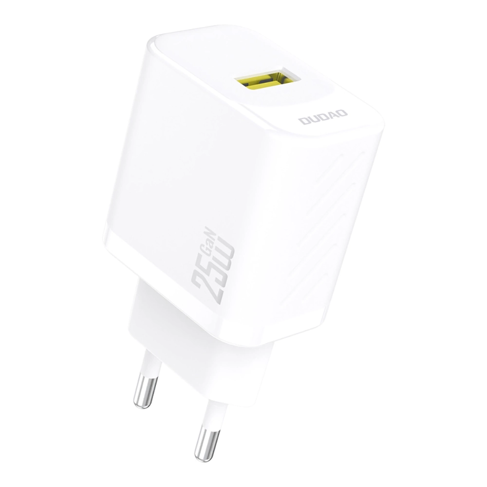 Dudao A27S 25W GaN USB-A įkroviklis - Baltas