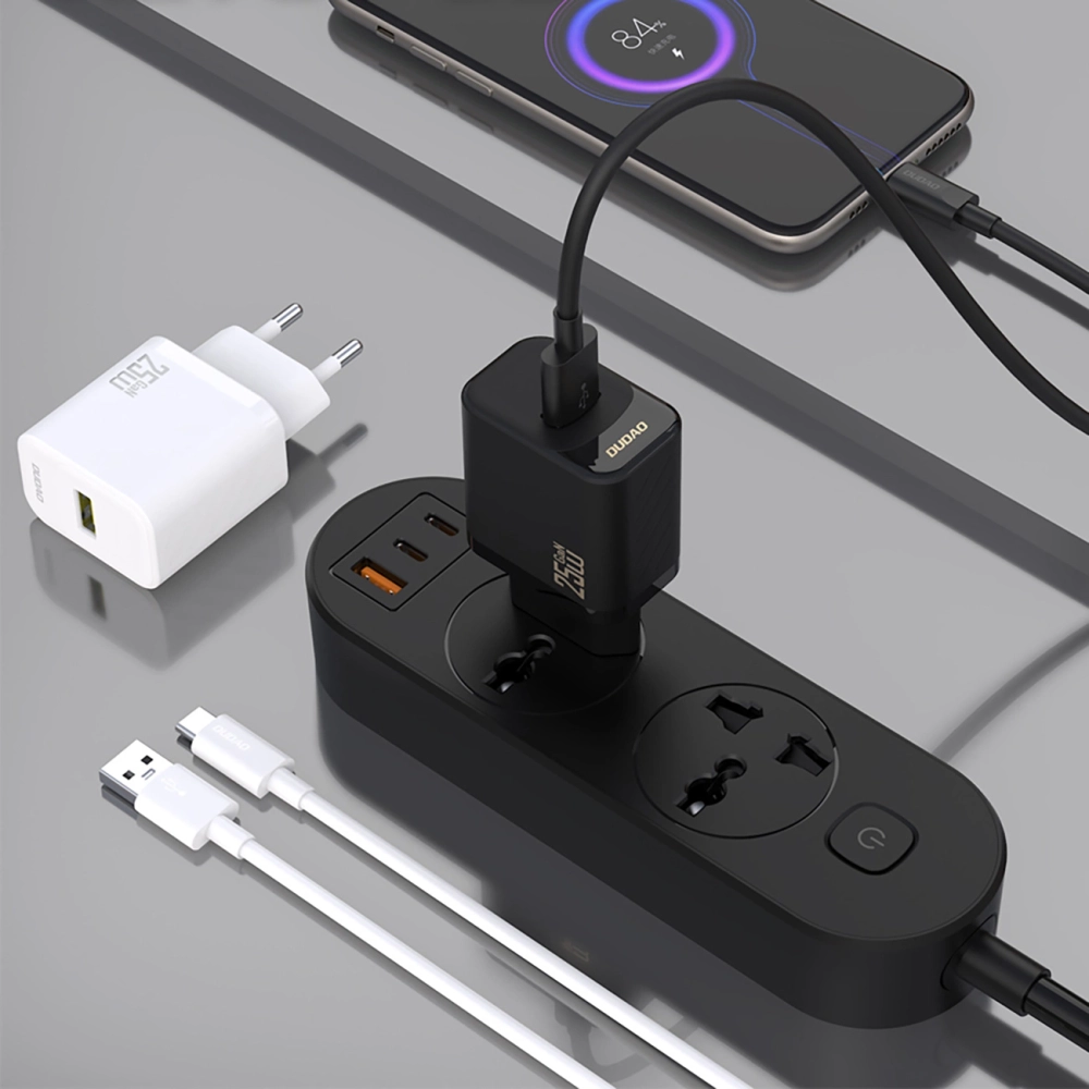 Dudao A27S 25W GaN USB-A Wall Charger - Black