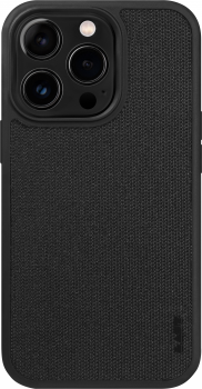 LAUT Urban Protect iPhone 14 Pro Max Case - Cordura MagSafe Cover (Black)