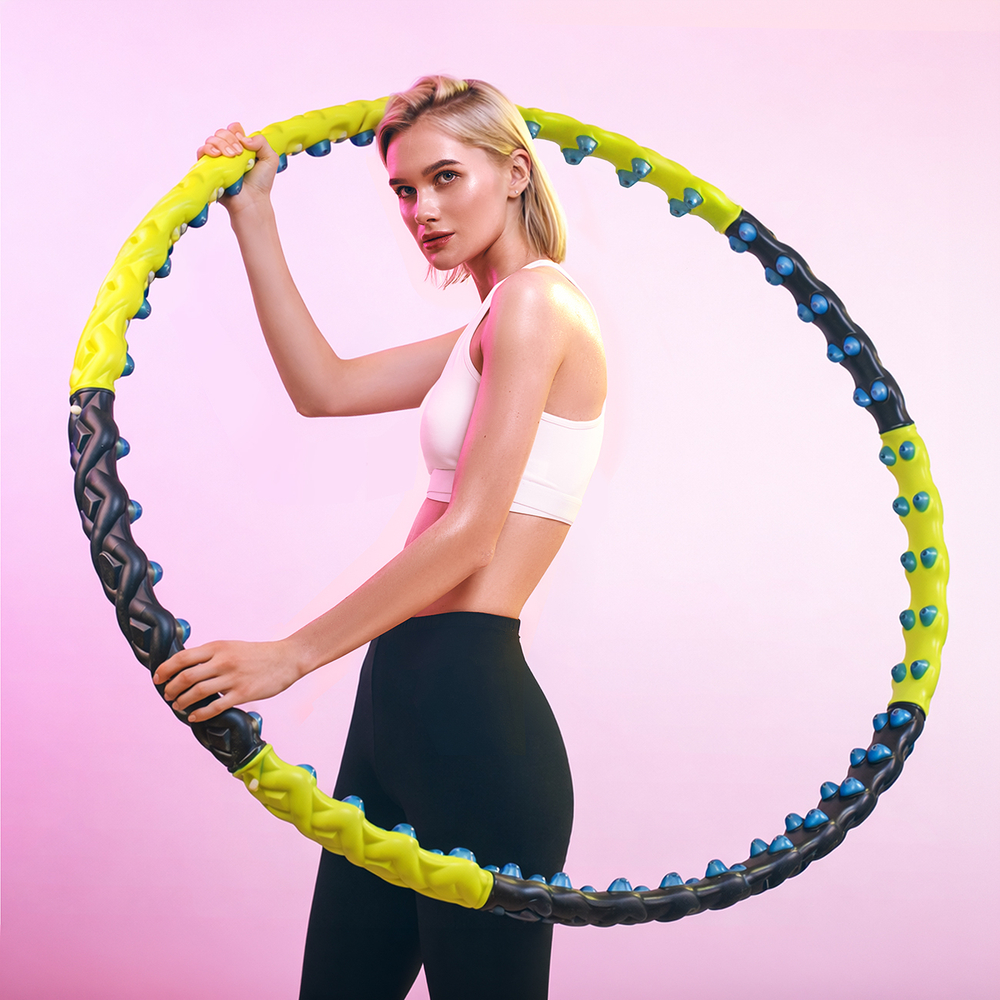 Hula Hoop Massager Wozinsky WHH-110 Segmented Blue-Yellow