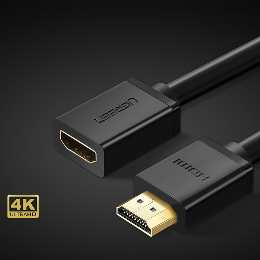 Ugreen HD107 HDMI (Male) to HDMI (Female) 4K Extension Cable 1m, Black