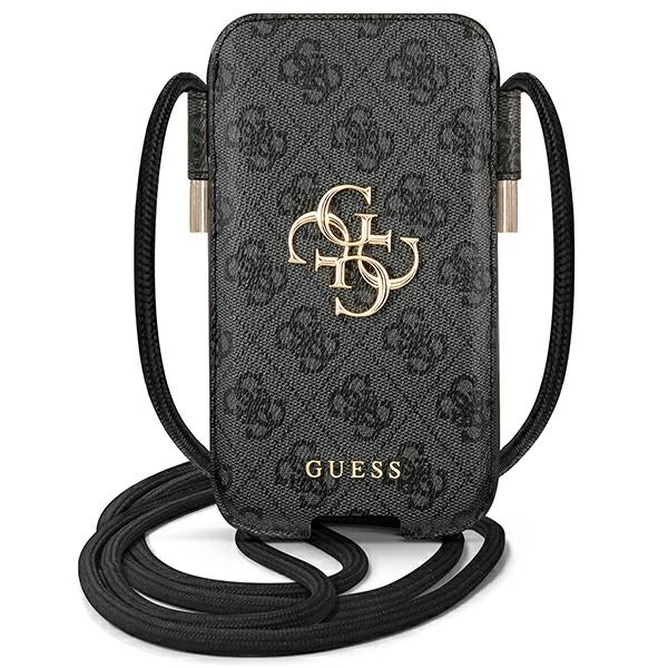 Guess 4G Big Metal Logo rankinė telefonui iki 6.7", pilka