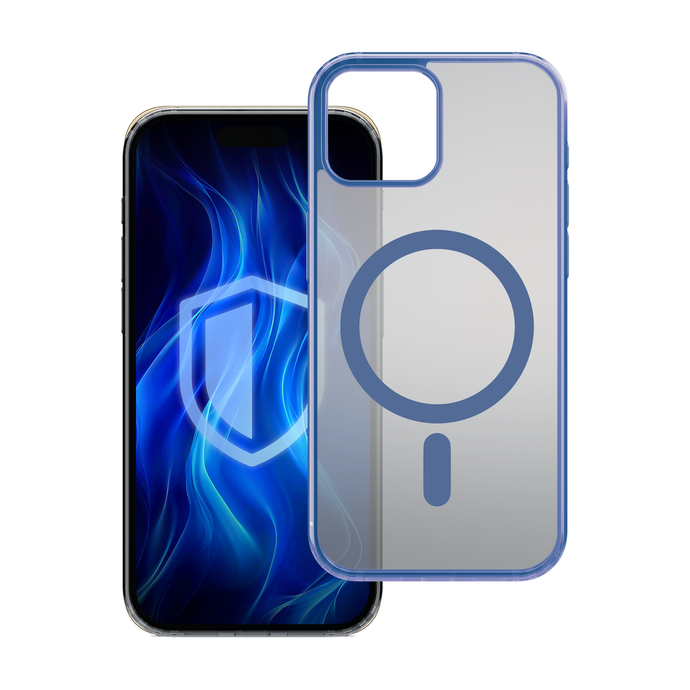 Dėklas „3Mk Protection Frosty MagCase“, skirtas „iPhone 12 Pro Max“, mėlynas