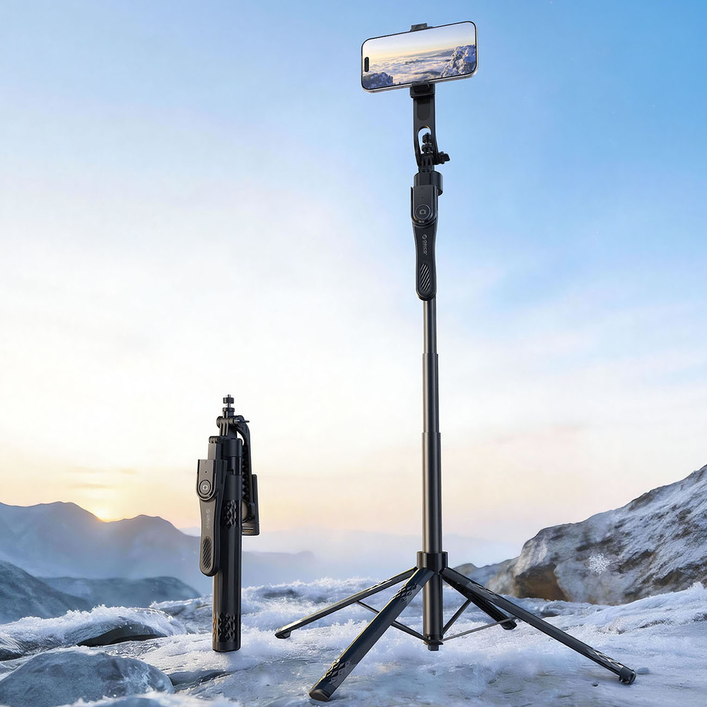 Orico SPN185 asmenukių lazda-trikojis su 1/4\" sriegiu ir Bluetooth 5.2, juoda