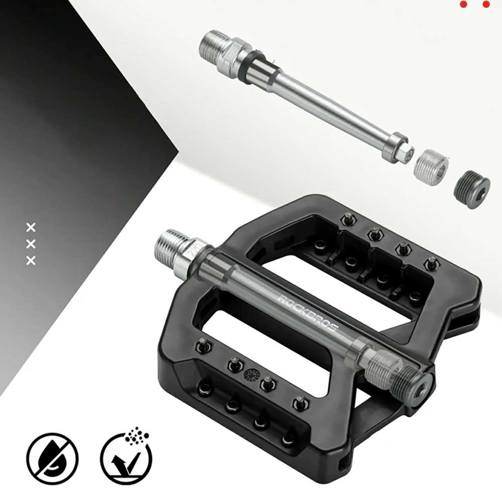 Rockbros RK01 nailoniniai dviračio pedalai, juodi