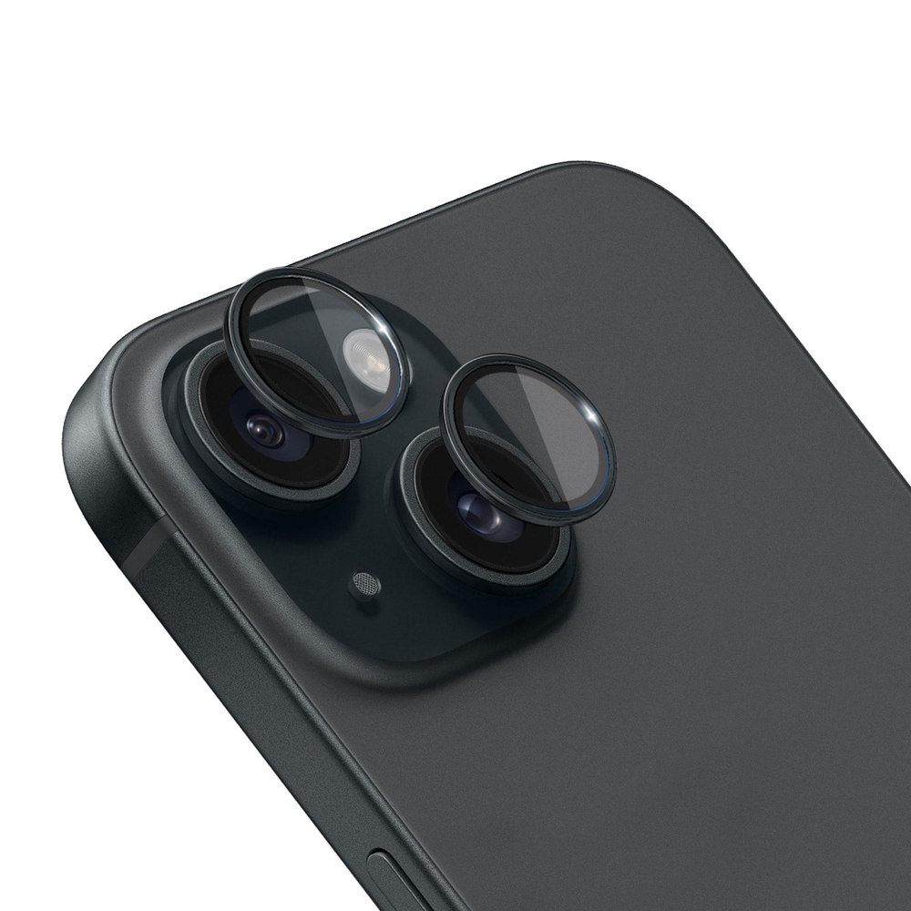3Mk Lens Protection Pro kameros apsauginis stiklas Apple iPhone 15, grafito