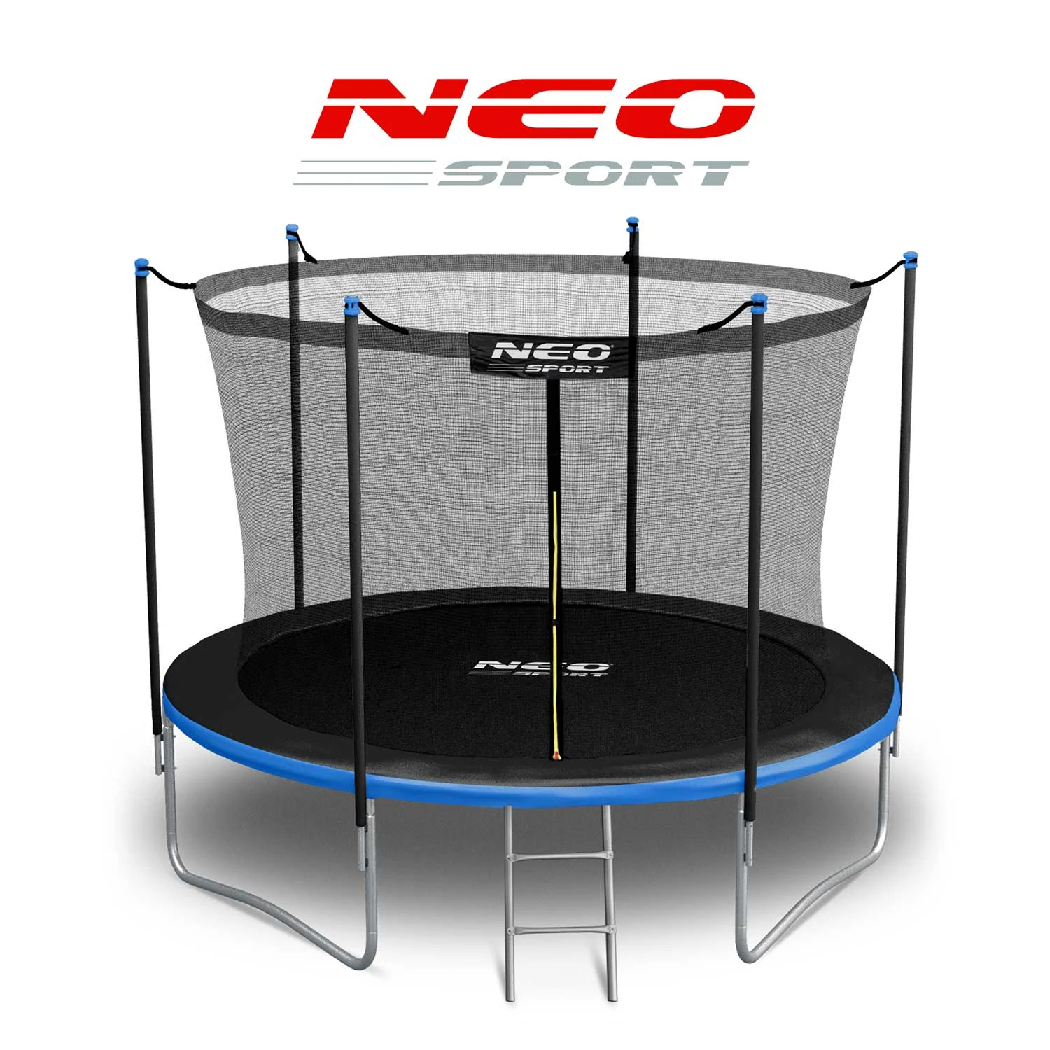 Neo-Sport sodo batutas 183 cm su vidiniu tinklu ir kopėčiomis