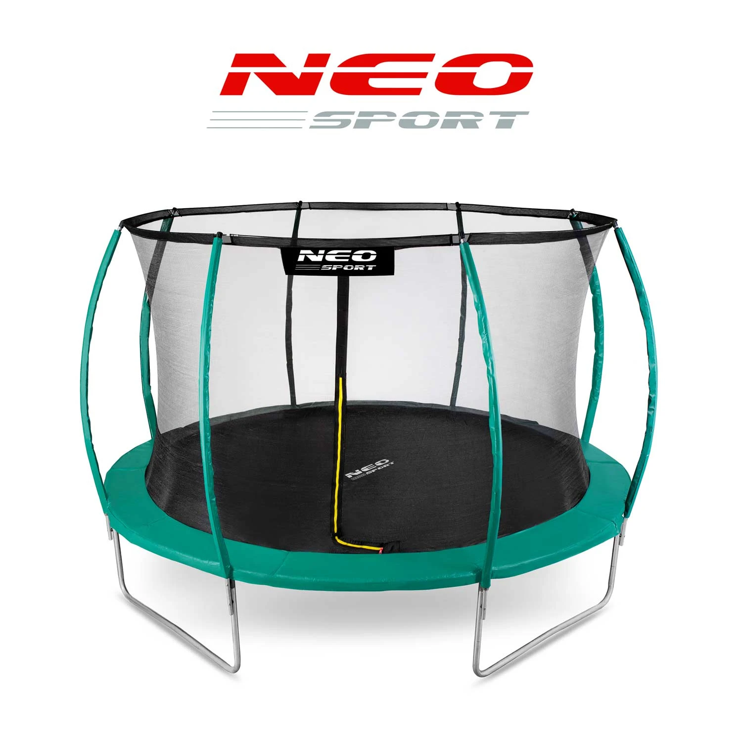Neo-Sport Garden Trampoline with Inner Net 374 cm (12ft), Green